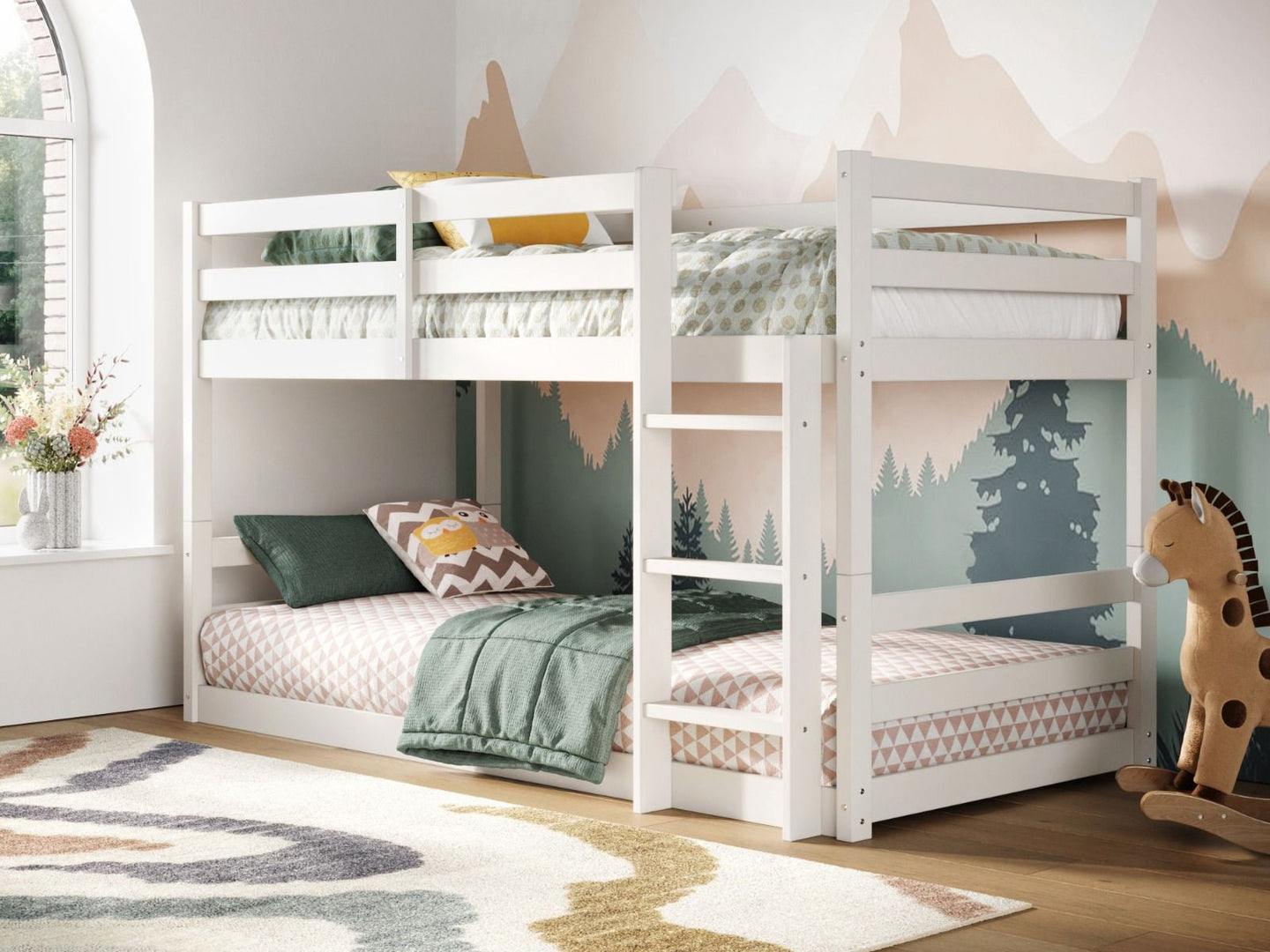 Amelia Low Wooden Bunk Bed